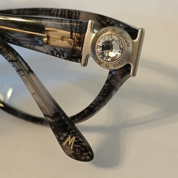 Guess By Marciano Women Gray Semi Cat Eye Eyeglasses Frames GM 196 51-17-135 mm - Picture 8 of 11